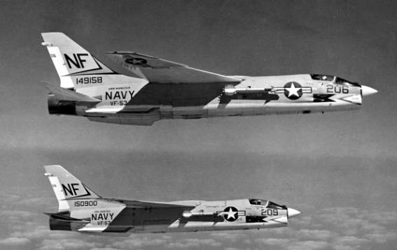 fighter squadron vf-53 iron angels fitron vought f-8 crusader