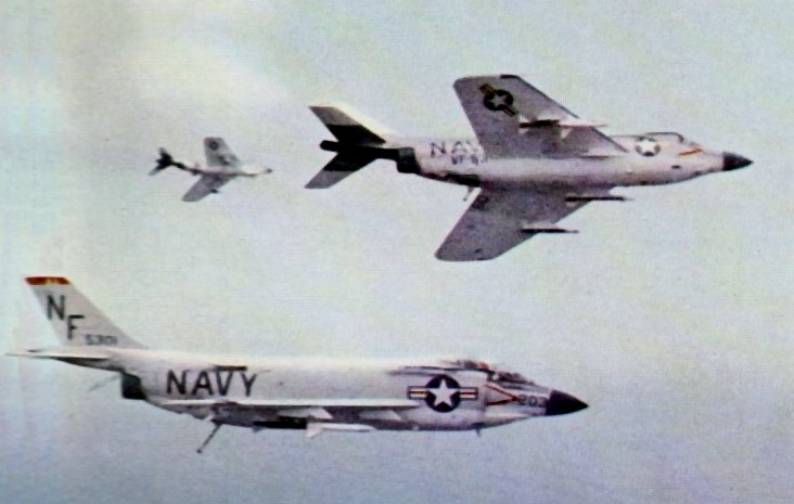 fighter squadron vf-53 blue knights f3h-2 demon carrier air group cvg-5 uss ticonderoga cva 14