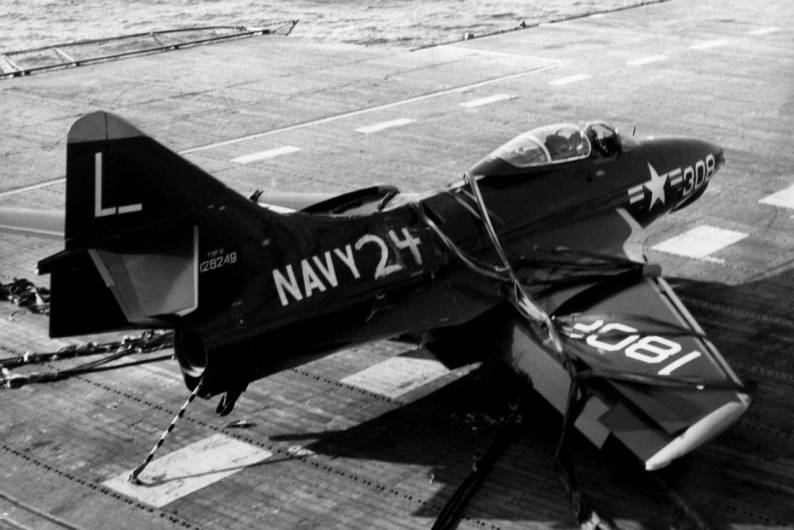 vf-73 jesters fighter squadron f9f-6 cougar carrier air group cvg-7