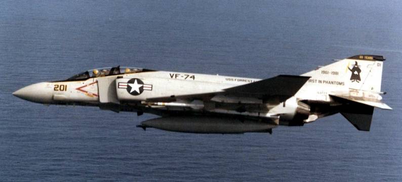 vf-74 be-devilers f-4j phantom cvw-17 uss forrestal cv 59