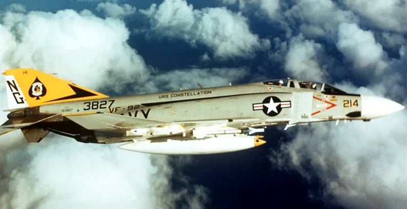 fighter squadron vf-92 silver kings f-4j phantom II carrier air wing cvw-9 uss constellation cva 64