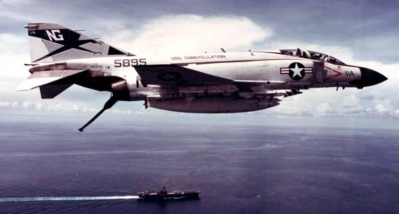 fighter squadron vf-96 fighting falcons f-4j phantom carrier air wing cvw-9 uss constellation cva 64