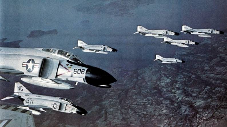 fighter squadron vf-96 fighting falcons f-4b phantom carrier air group cvg-9 uss ranger cva 61