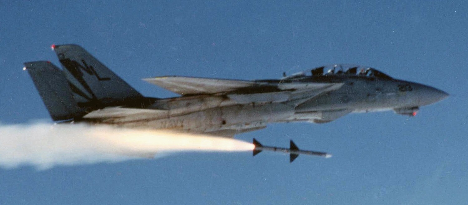 vf-111 sundowners fighter squadron f-14a tomcat cvw-15 aim-7m sparrow sam missile 13