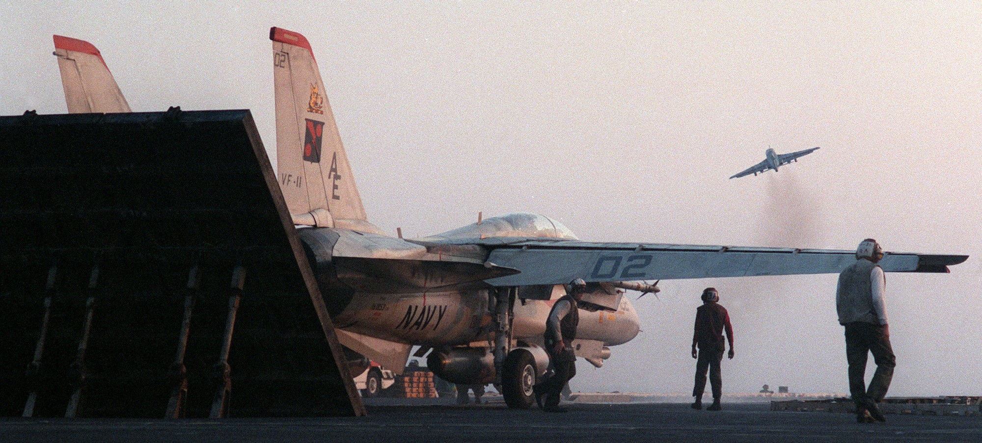 vf-11 red rippers fighter squadron us navy fitron f-14a tomcat carrier air wing cvw-6 uss forrestal cv-59 exercise west wind 1988