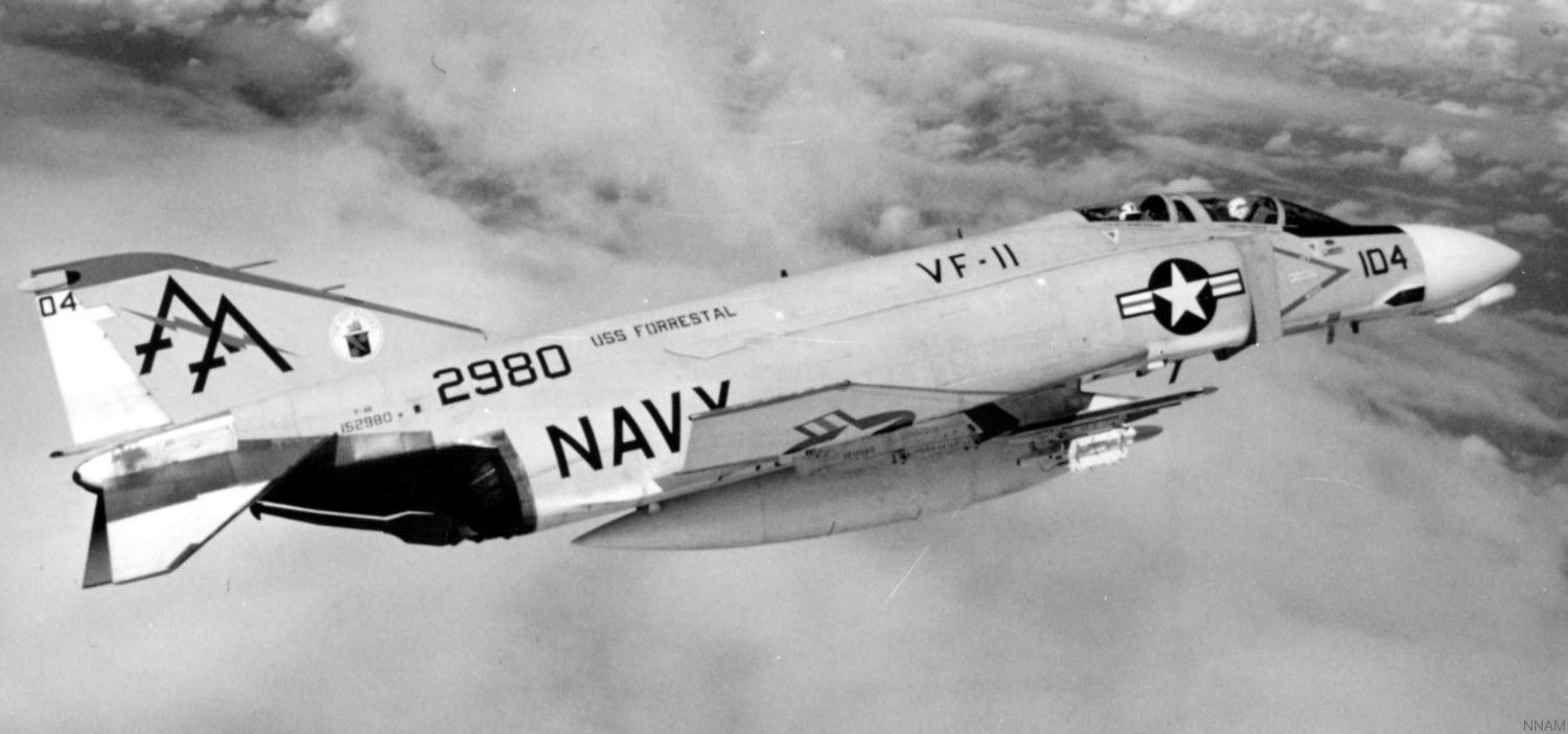vf-11 red rippers fighter squadron us navy fitron f-4b phantom ii carrier air wing cvw-17 uss forrestal cva-59 94