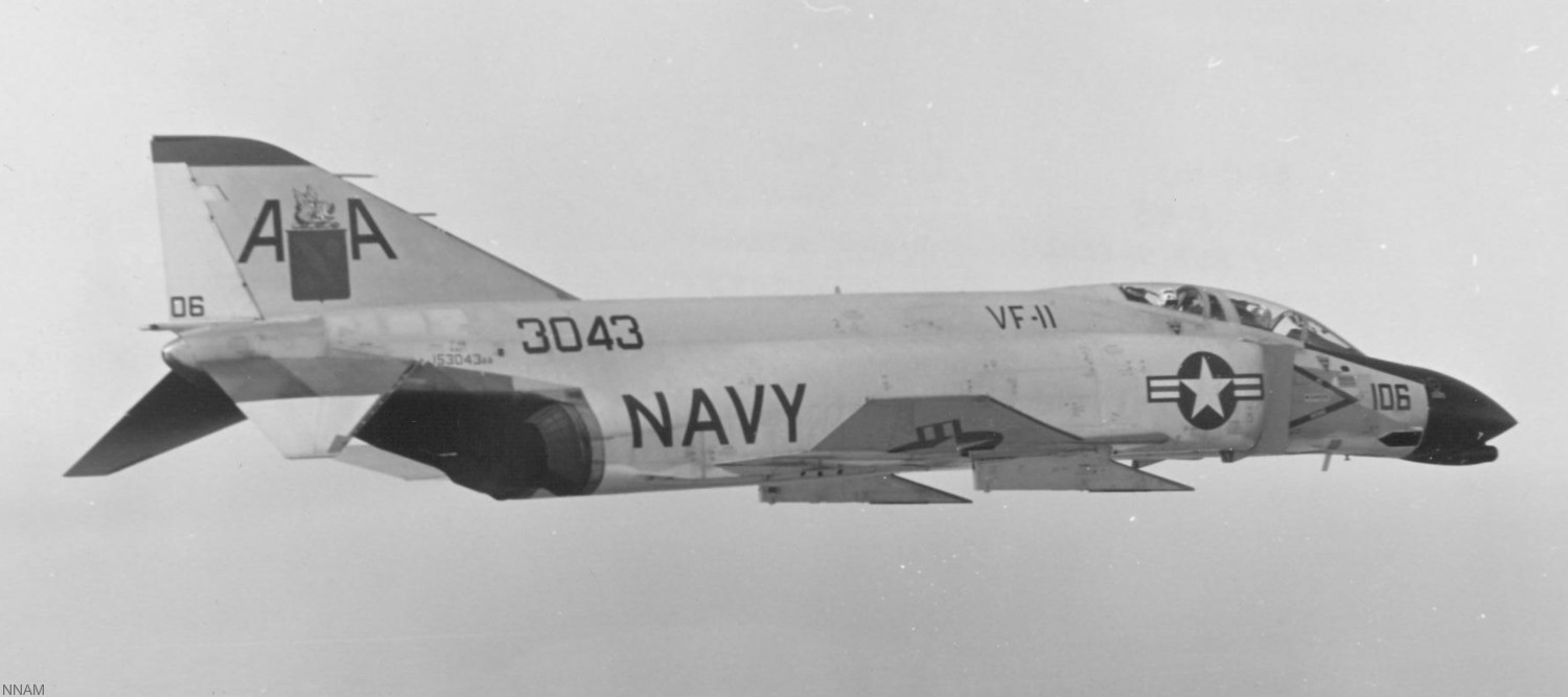 vf-11 red rippers fighter squadron us navy fitron f-4b phantom ii carrier air wing cvw-17 98