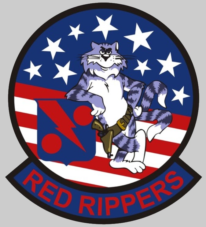 vf-11 red rippers insignia crest patch badge fighter squadron us navy f-14 tomcat 03c