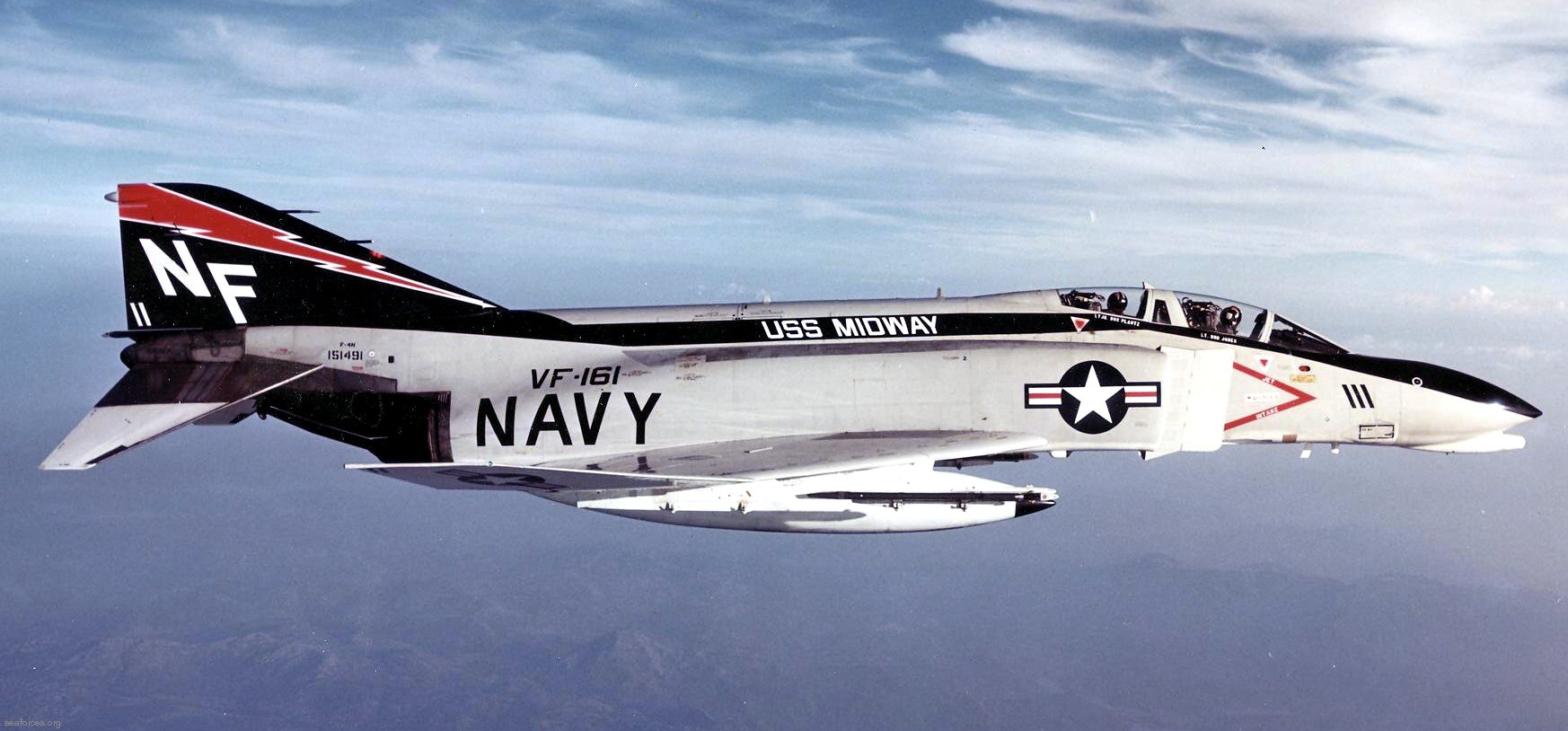 vf-161 chargers fighter squadron us navy f-4 phantom ii nas naf atsugi cvw-5 uss midway 14x