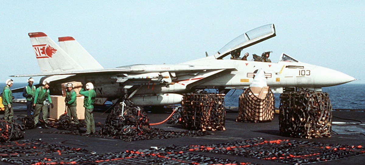 vf-1 wolfpack fighter squadron f-14a tomcat carrier air wing cvw-2 uss ranger cv-61 58