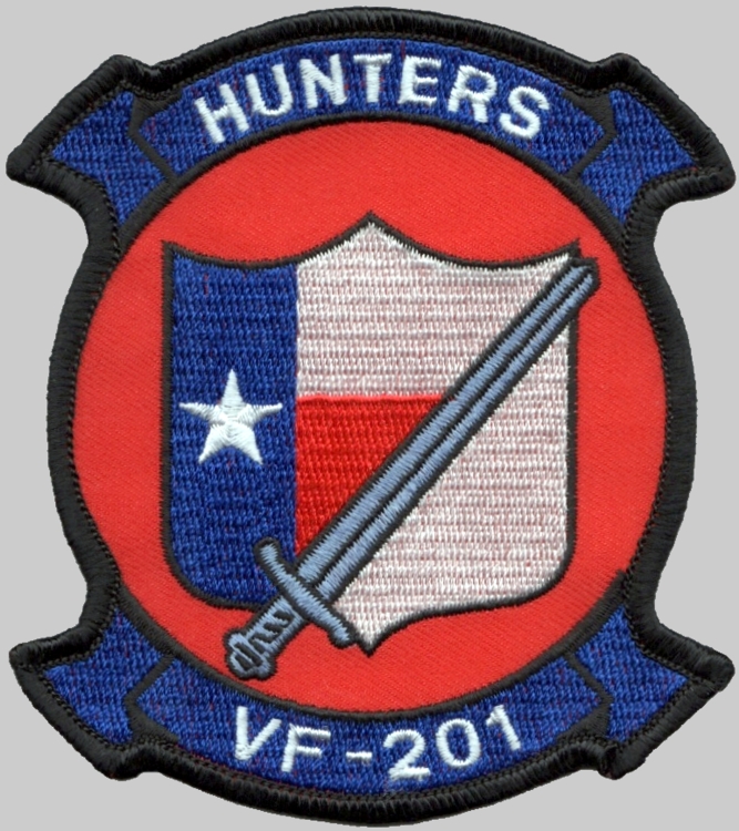 vf-201 hunters insignia crest patch badge fighter squadron us navy 02x