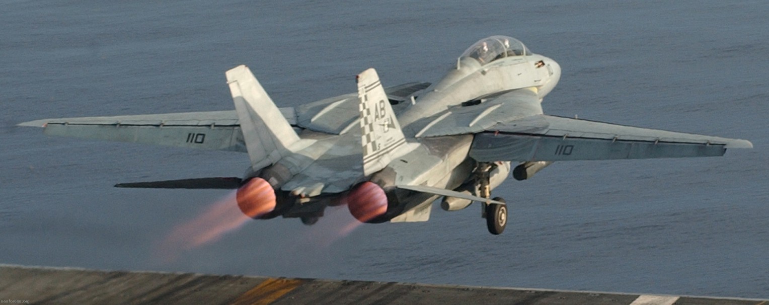 vf-211 fighting checkmates fighter squadron f-14a tomcat us navy carrier air wing cvw-1 uss enterprise cvn-65 12