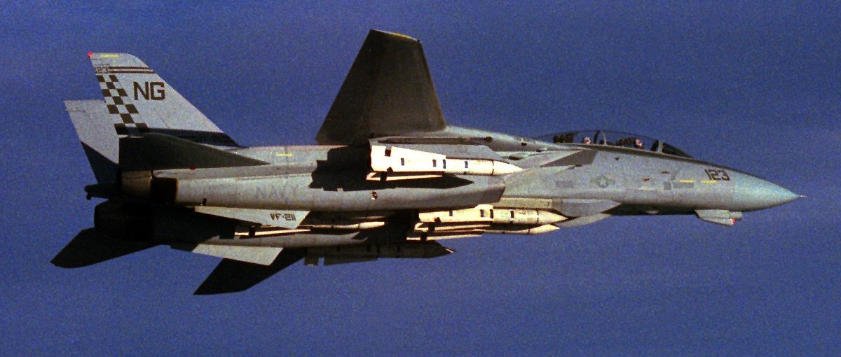 vf-211 fighting checkmates fighter squadron f-14a tomcat us navy carrier air wing cvw-9 uss nimitz cvn-68 77
