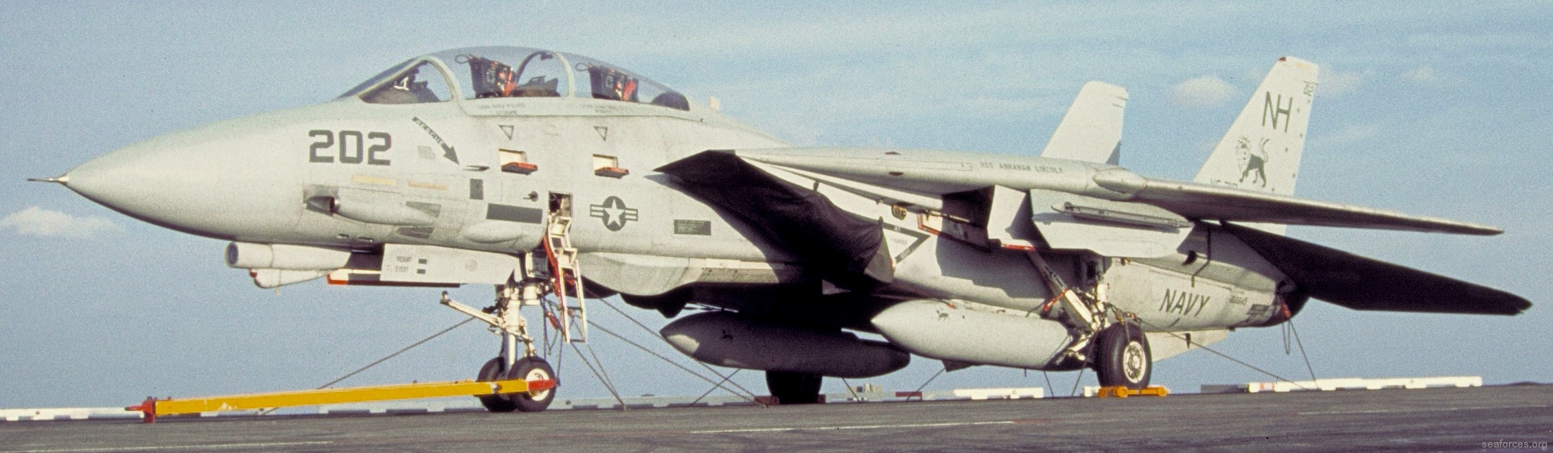 vf-213 black lions fighter squadron us navy f-14a tomcat carrier air wing cvw-11 uss abraham lincoln cvn-72 67