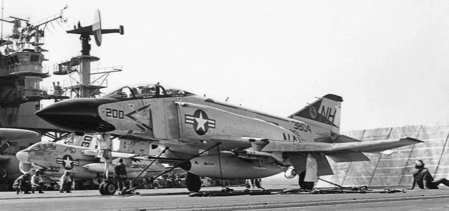 vf-213 black lions fighter squadron us navy f-4j phantom carrier air wing cvw-11 uss kitty hawk cv-63 97