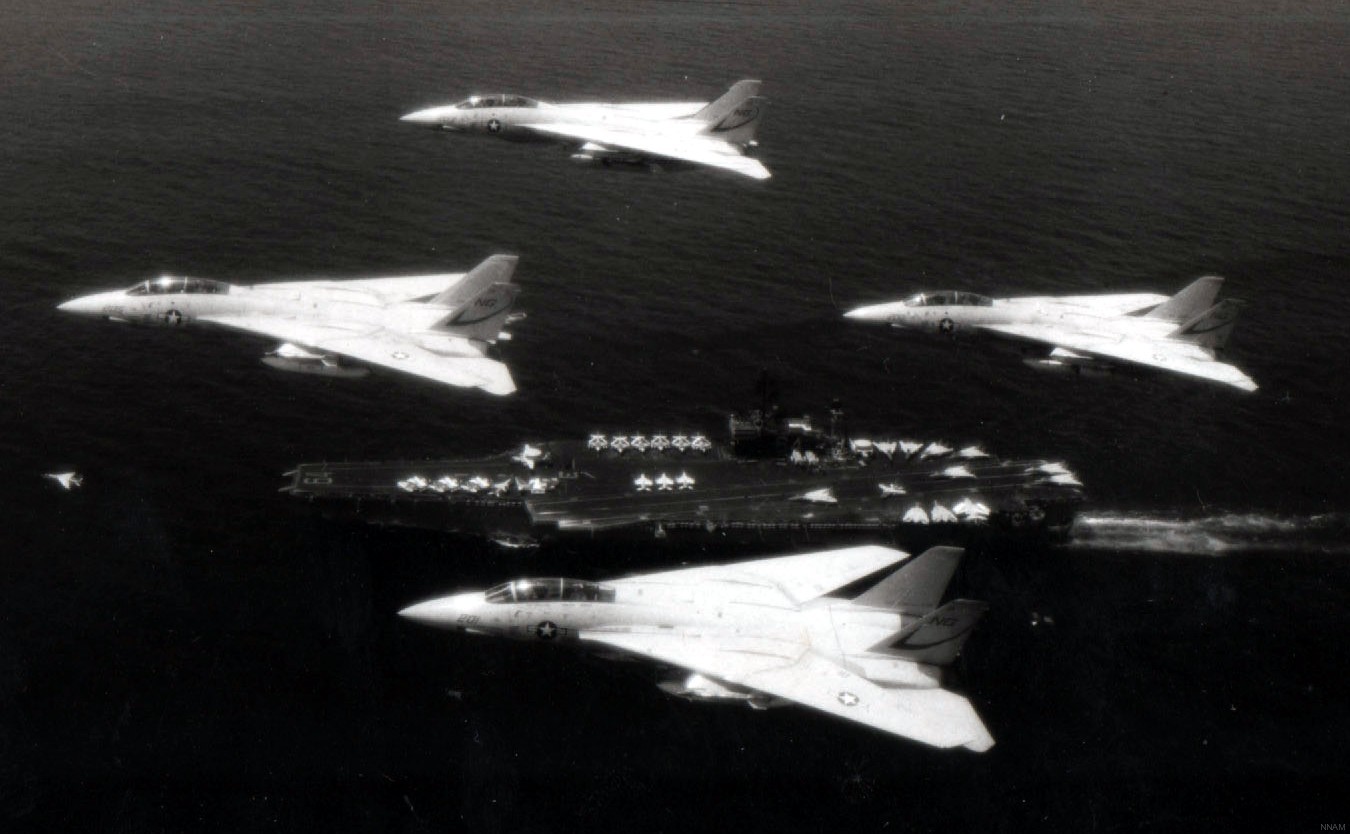 vf-24 fighting renegades fighter squadron navy f-14a tomcat carrier air wing cvw-9 uss constellation cv-64 45