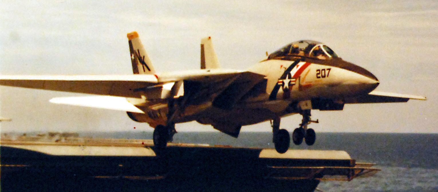 vf-2 bounty hunters fighter squadron fitron f-14a tomcat carrier air wing cvw-14 uss enterprise cvn-65 27