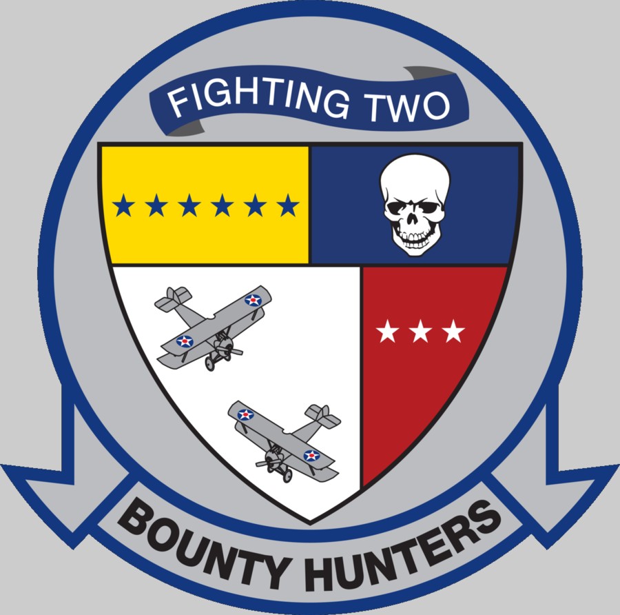 vf-2 bounty hunters insignia crest patch badge fighter squadron us navy f-14 tomcat 03