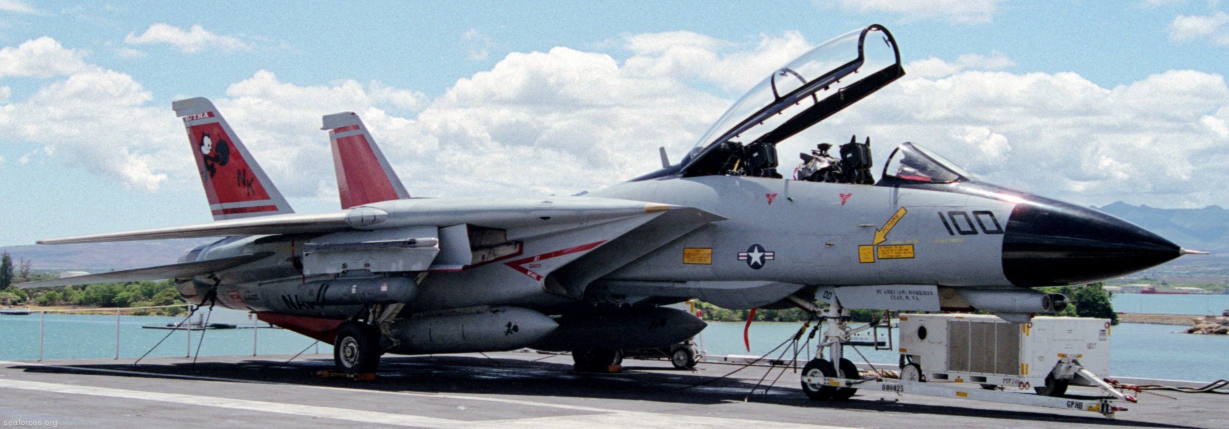 vf-31 tomcatters fighter squadron navy f-14d tomcat cvw-14 uss abraham lincoln cvn-72 117