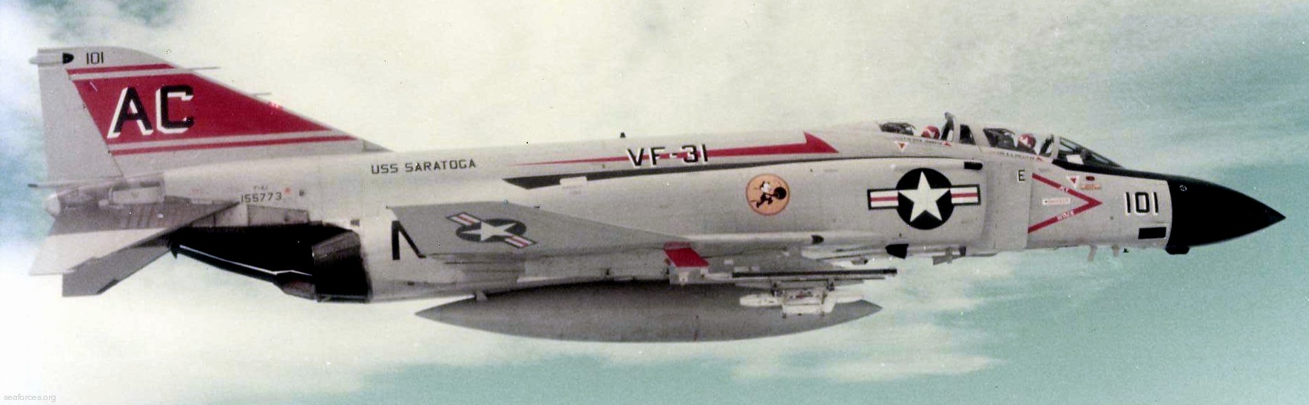 vf-31 tomcatters fighter squadron navy f-4j phantom ii cvw-3 uss saratoga cv-60 119