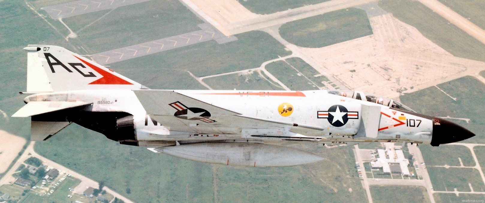 vf-31 tomcatters fighter squadron navy f-4j phantom ii cvw-3 nas oceana virginia 123