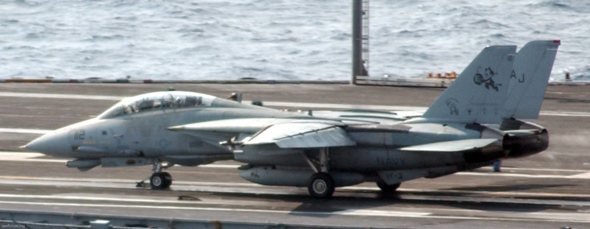 vf-31 tomcatters fighter squadron navy f-14d tomcat carrier air wing cvw-8 uss theodore roosevelt cvn-71 14