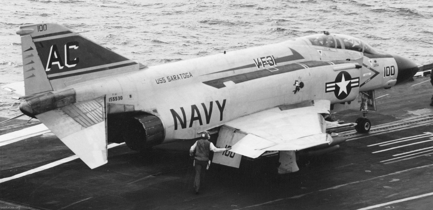 vf-31 tomcatters fighter squadron navy f-4j phantom ii cvw-3 uss saratoga cv-60 181