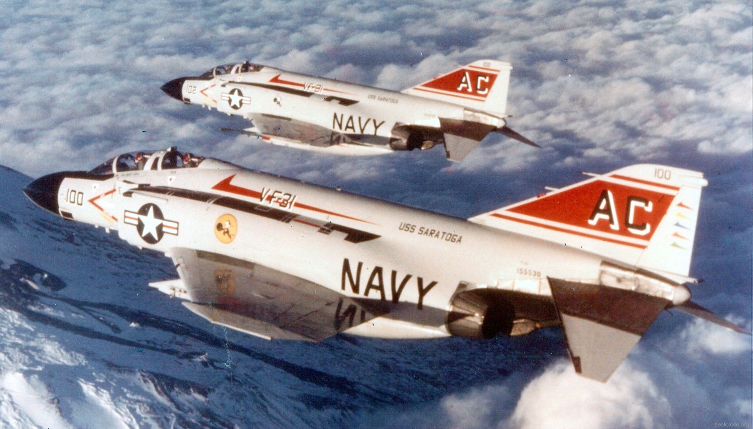 vf-31 tomcatters fighter squadron navy f-4j phantom ii cvw-3 uss saratoga cv-60 184