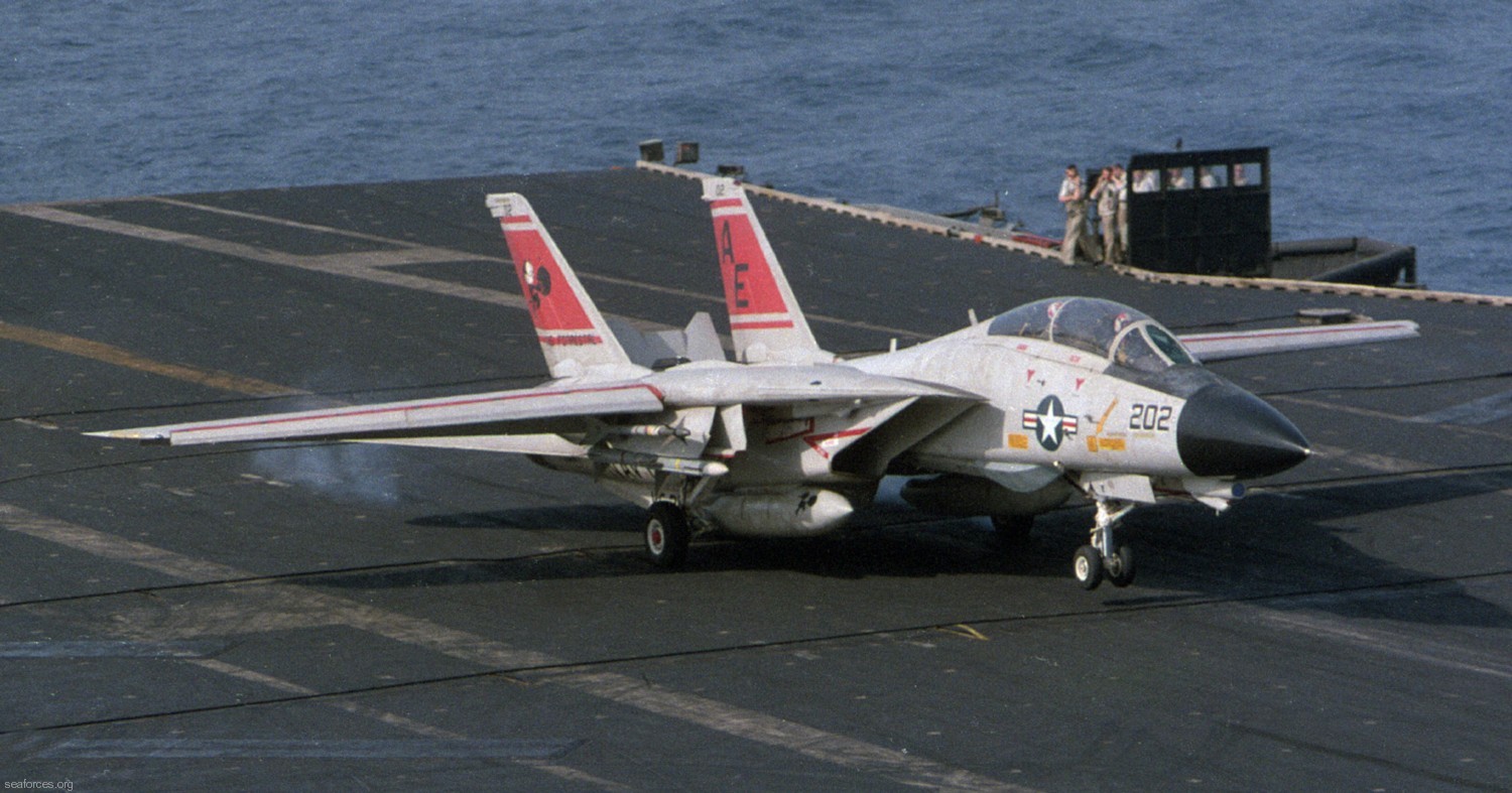 vf-31 tomcatters fighter squadron navy f-14a tomcat cvw-6 uss forrestal cv-59 190