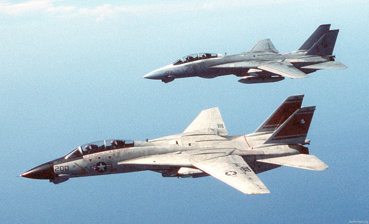 vf-31 tomcatters fighter squadron navy f-14a tomcat carrier air wing cvw-6 uss forrestal cv-59 192