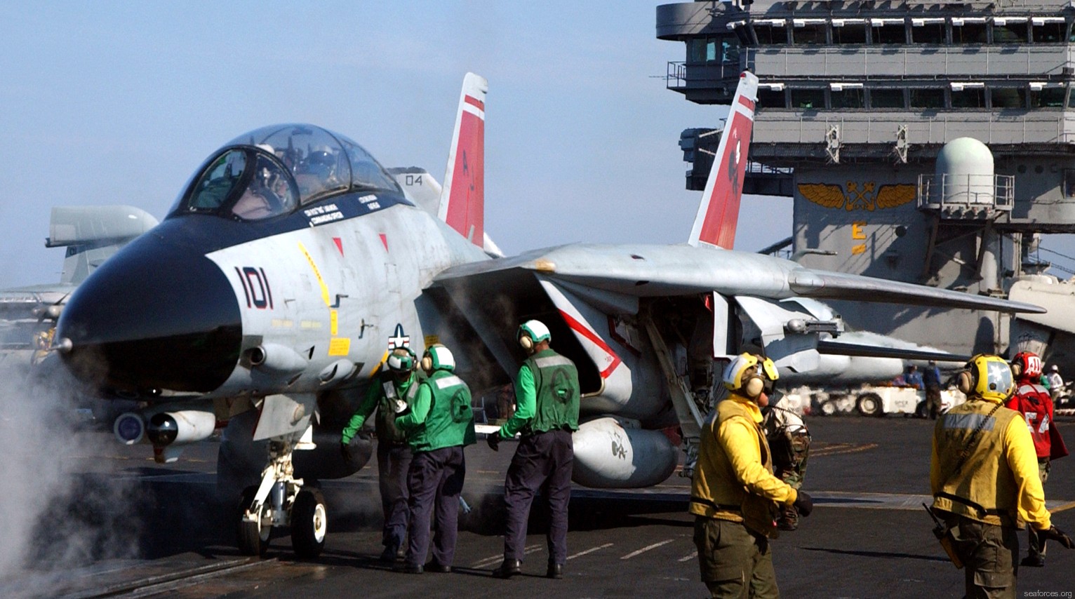 vf-31 tomcatters fighter squadron navy f-14d tomcat cvw-8 uss theodore roosevelt cvn-71 75