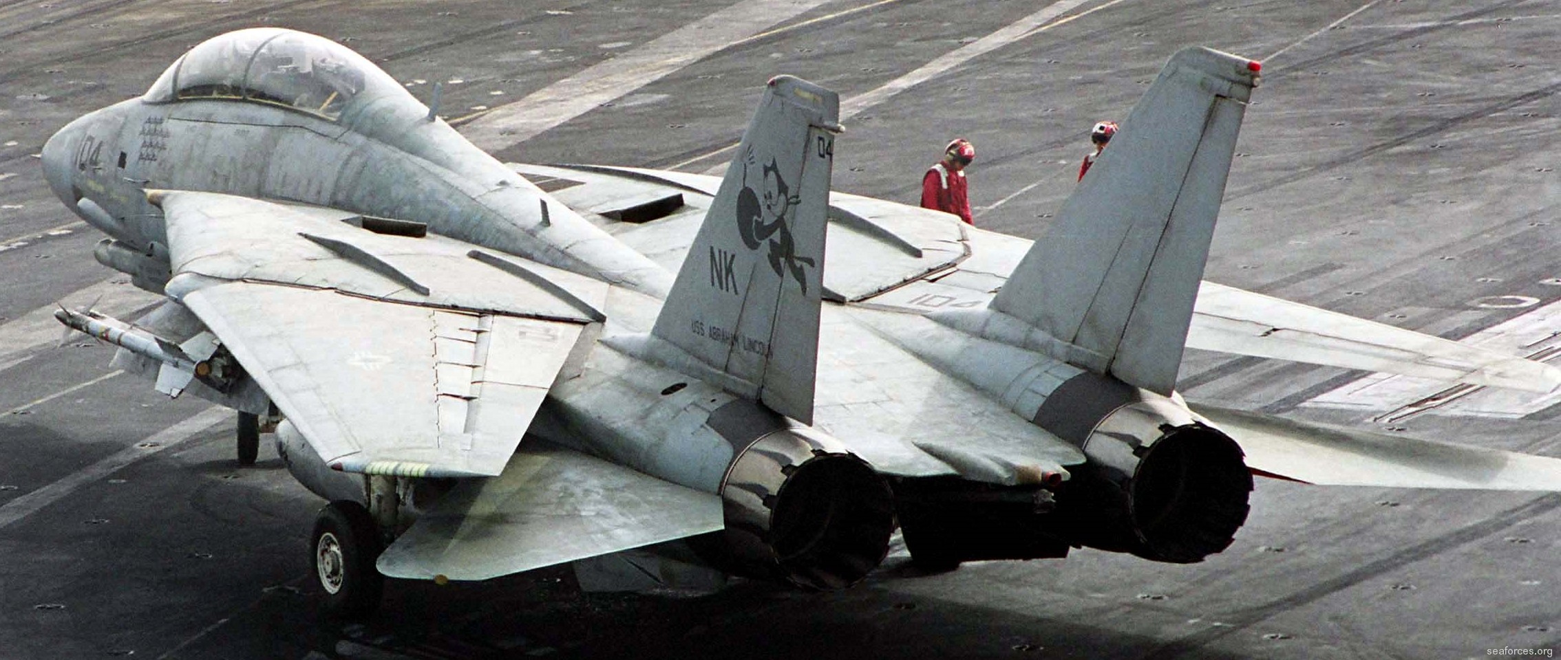 vf-31 tomcatters fighter squadron navy f-14d tomcat cvw-14 uss abraham lincoln cvn-72 96