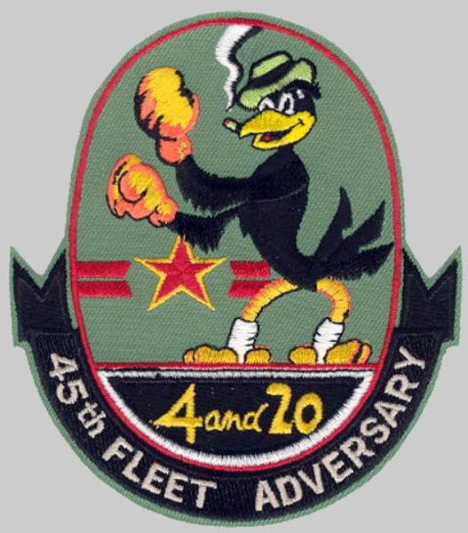 vf-45 blackbirds insignia crest patch badge fighter squadron us navy adversary