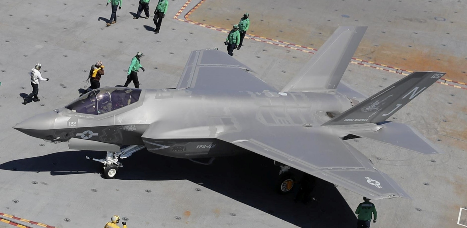 vfa-101 grim reapers strike fighter squadron us navy f-35c lightning jsf frs 21