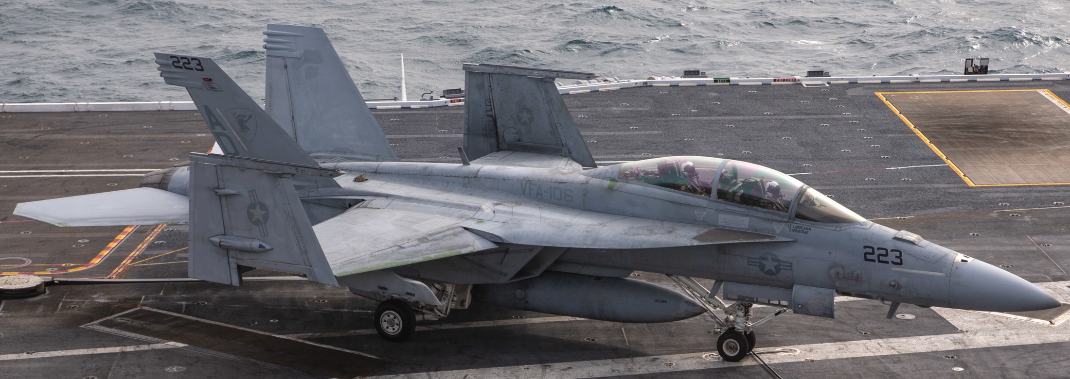 vfa-106 gladiators strike fighter squadron f/a-18f super hornet cvn-78 uss gerald r. ford 2023 189