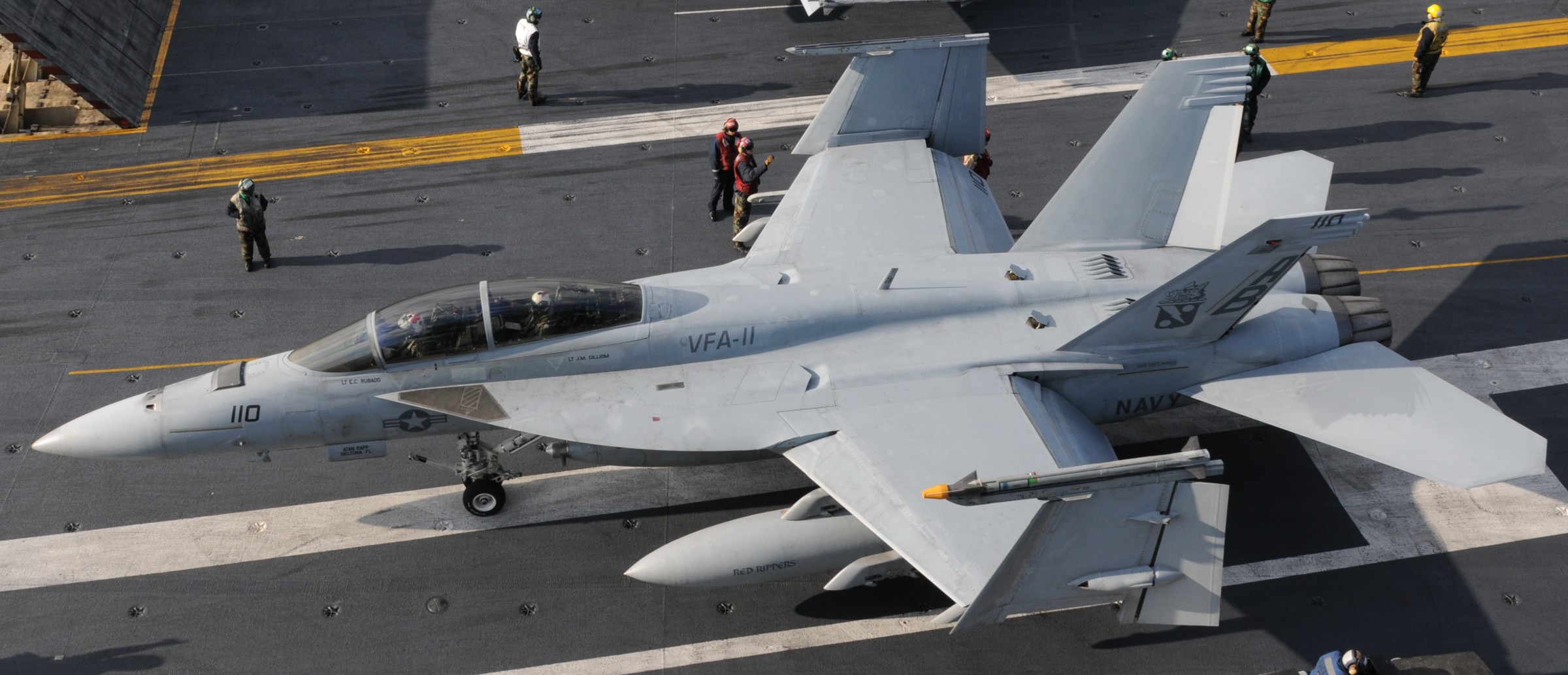 vfa-11 red rippers strike fighter squadron us navy f/a-18f super hornet carrier air wing cvw-1 uss enterprise cvn-65 44