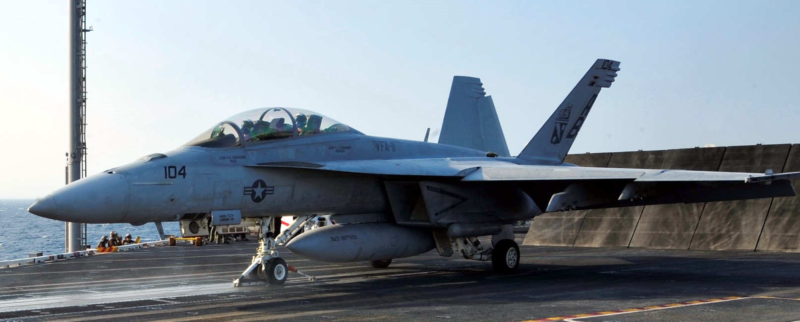 vfa-11 red rippers strike fighter squadron us navy f/a-18f super hornet carrier air wing cvw-1 uss enterprise cvn-65 51