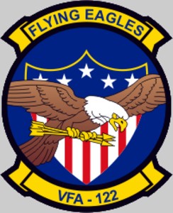 vfa-122 flying eagles insignia crest patch badge strike fighter squadron