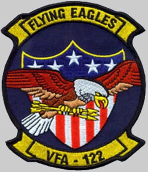 vfa-122 flying eagles strike fighter squadron patch insignia crest badge us navy