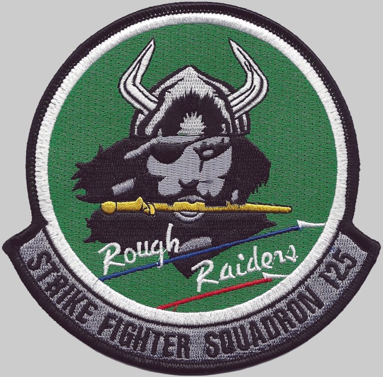 vfa-125 rough raiders insignia crest patch badge strike fighter squadron f-35c lightning navy 05p
