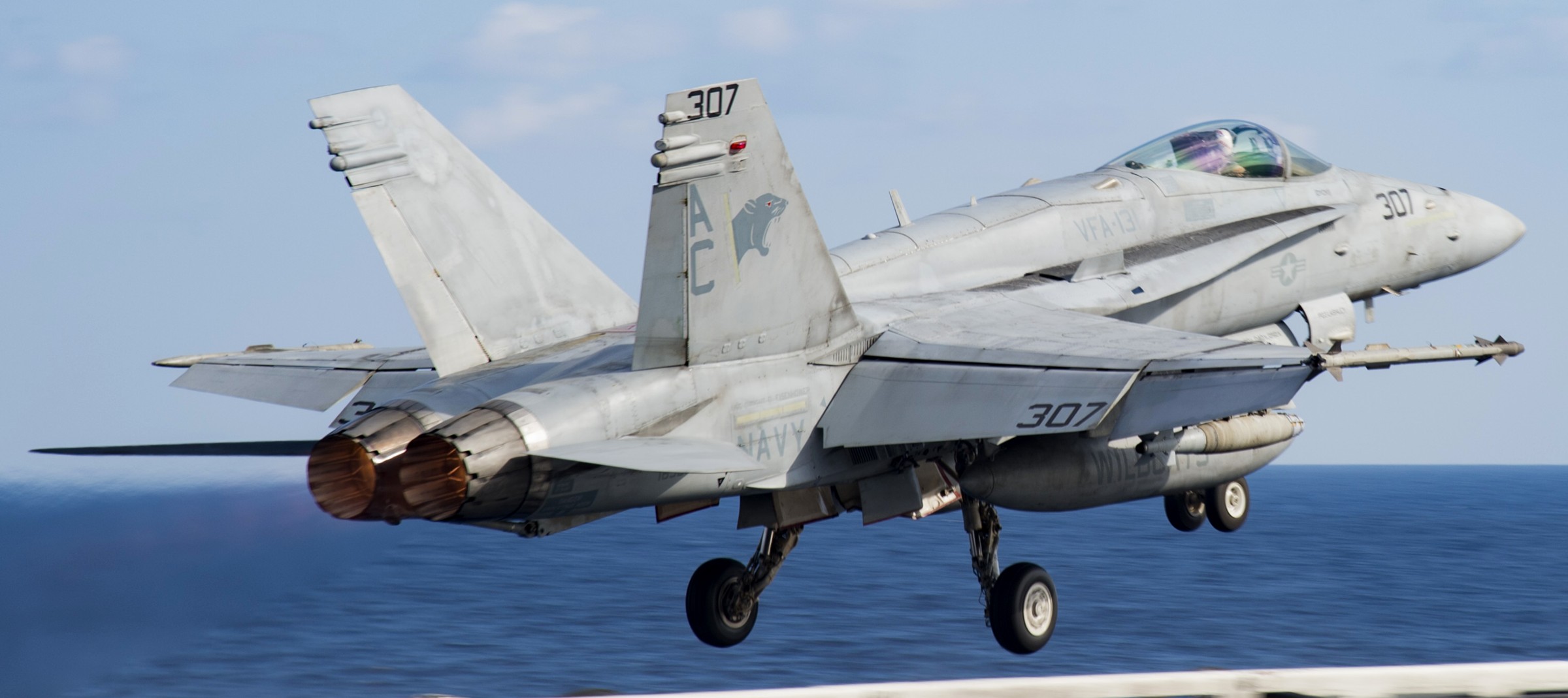 vfa-131 wildcats strike fighter squadron f/a-18c hornet cvw-3 uss dwight d. eisenhower cvn-69 2016 08