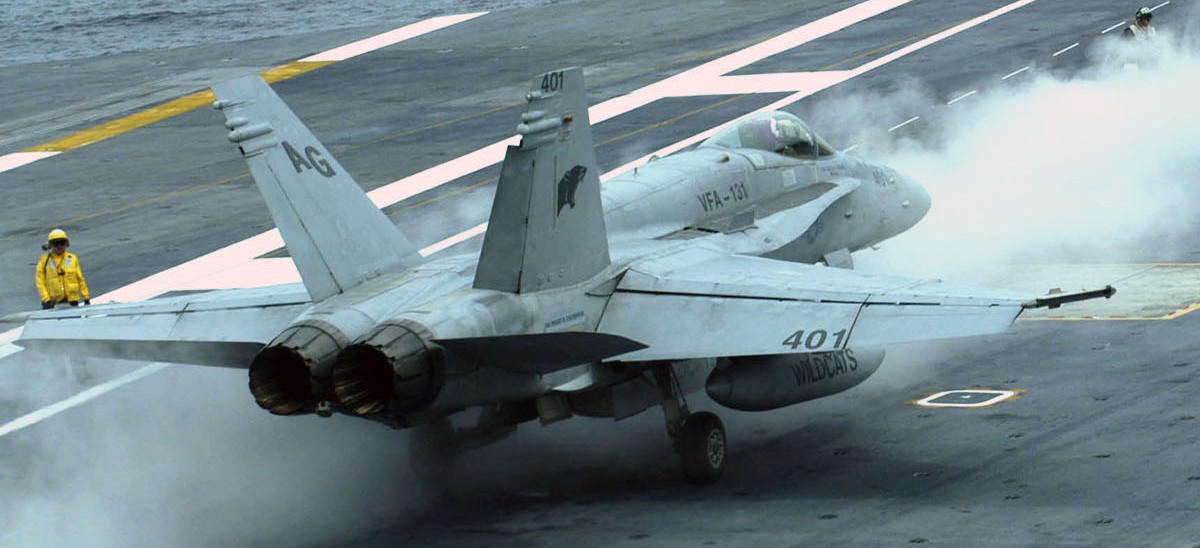 vfa-131 wildcats strike fighter squadron f/a-18c hornet cvw-7 uss dwight d. eisenhower cvn-69 2005 106