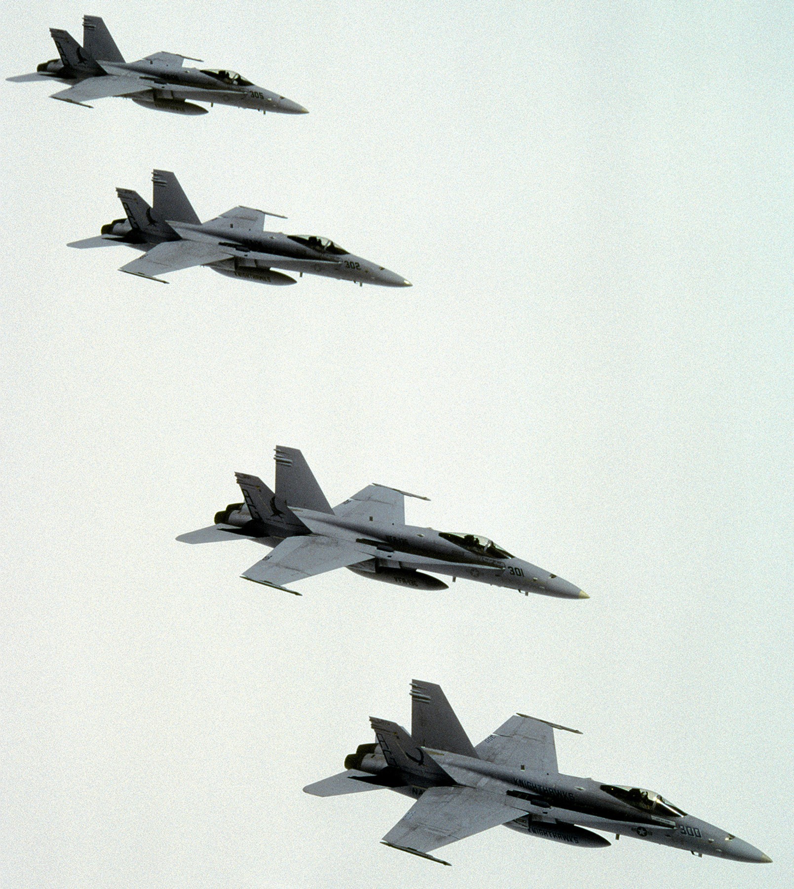 vfa-136 knighthawks strike fighter squadron f/a-18c hornet 1993 63 carrier air wing cvw-7
