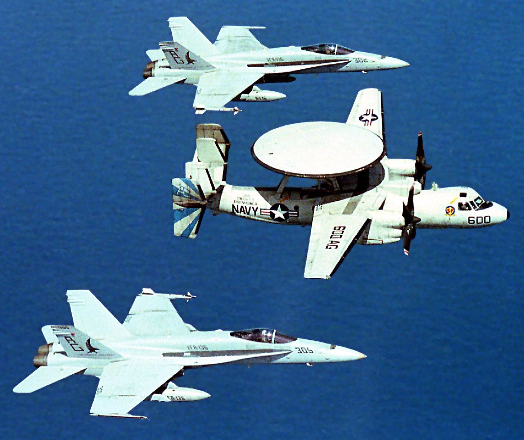 vfa-136 knighthawks strike fighter squadron f/a-18c hornet 1992 115 cvw-7 uss dwight d. eisenhower cvn-69