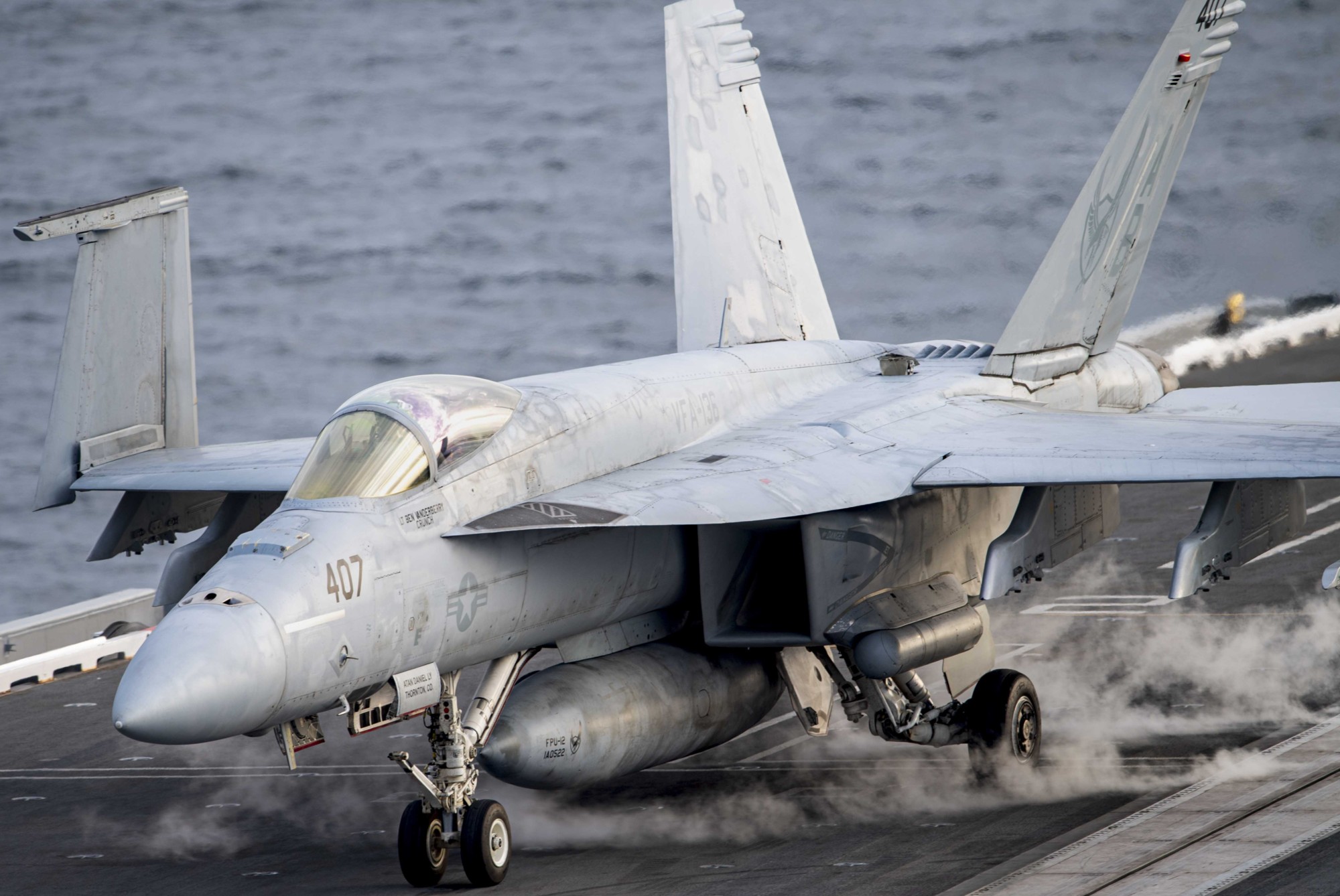 vfa-136 knighthawks strike fighter squadron f/a-18e super hornet cvw-1 cvn-75 uss harry s. truman 2023 210