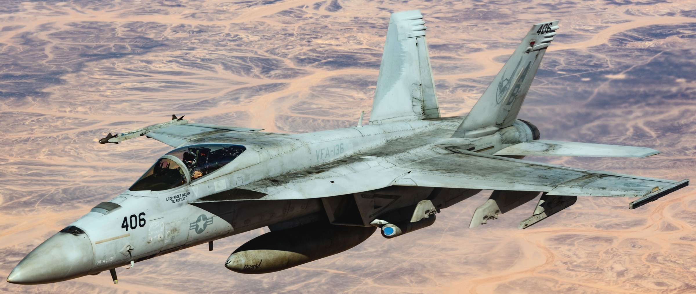 vfa-136 knighthawks strike fighter squadron f/a-18e super hornet cvw-1 cvn-75 uss harry s. truman 219