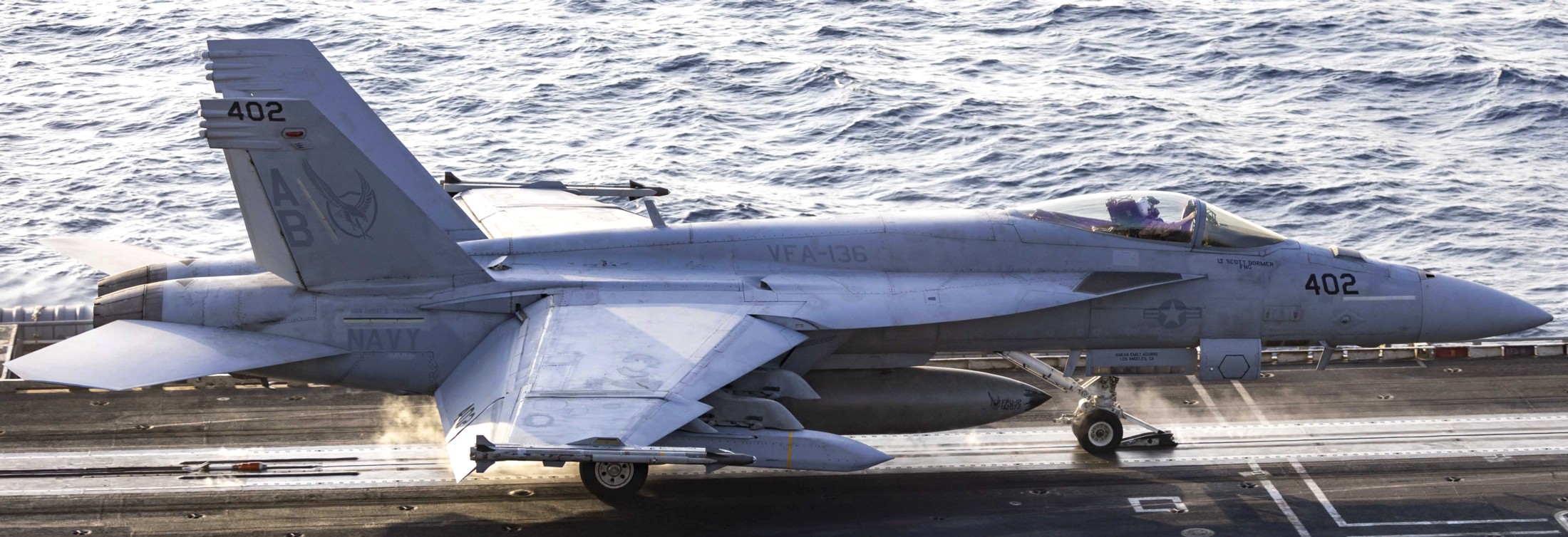 vfa-136 knighthawks strike fighter squadron f/a-18e super hornet cvw-1 cvn-75 uss harry s. truman 222