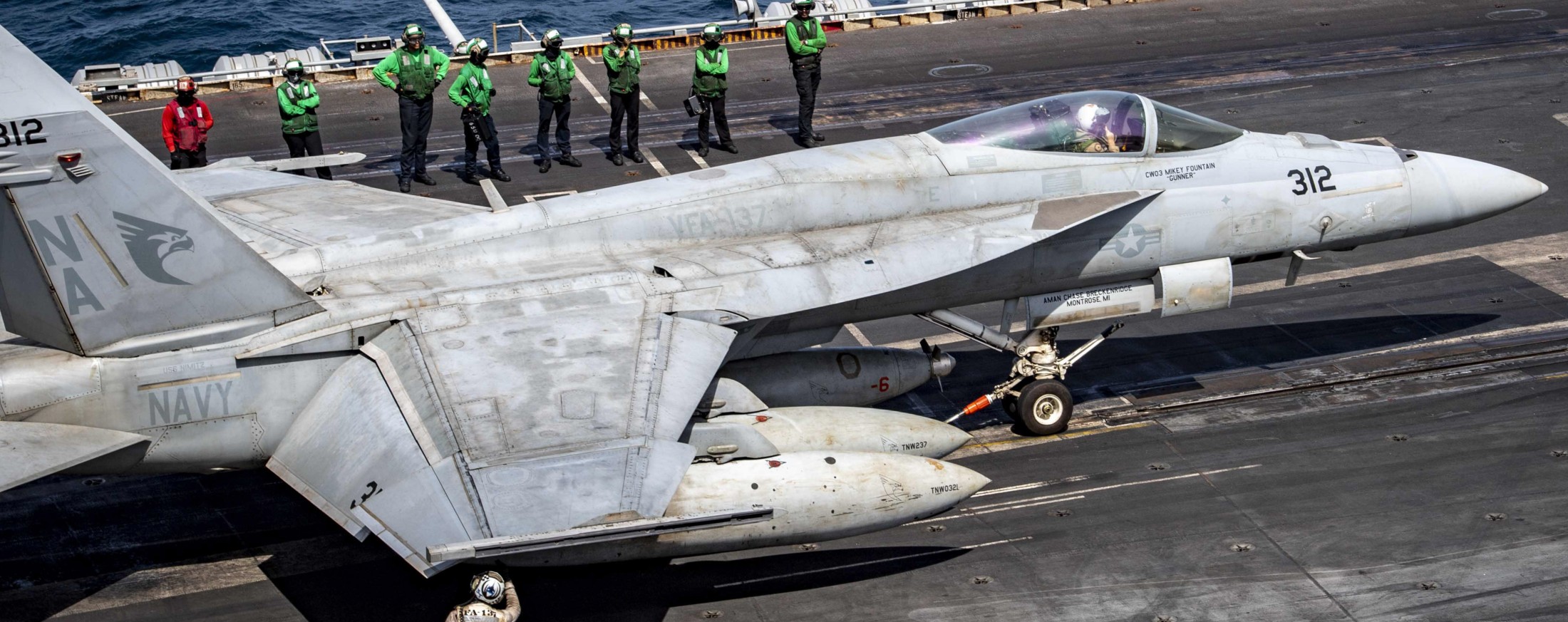 vfa-137 kestrels strike fighter squadron f/a-18e super hornet cvw-17 cvn-68 uss nimitz 189