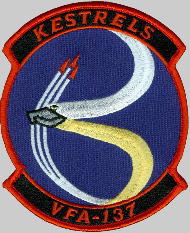 vfa-137 kestrels strike fighter squadron insignia crest patch badge 02 f/a-18 hornet