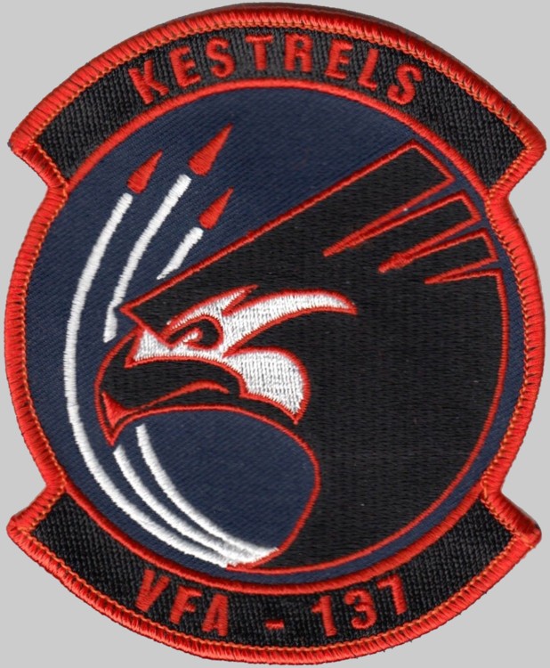 vfa-137 kestrels strike fighter squadron insignia crest patch badge 05 navy super hornet